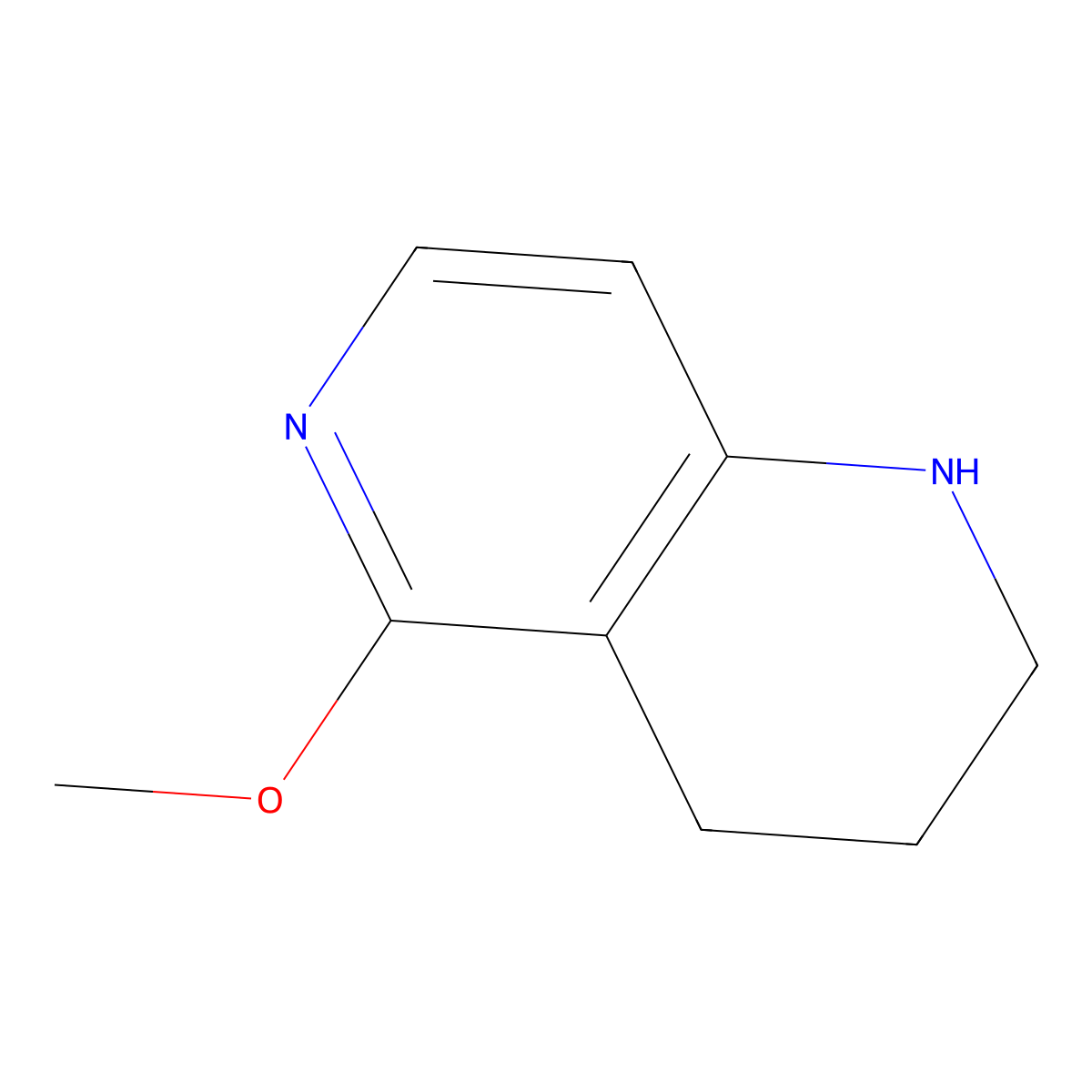 5-Methoxy-1,2,3,4-tetrahydro-1,6-naphthyridine molecular structure, CAS 1260663-35-1
