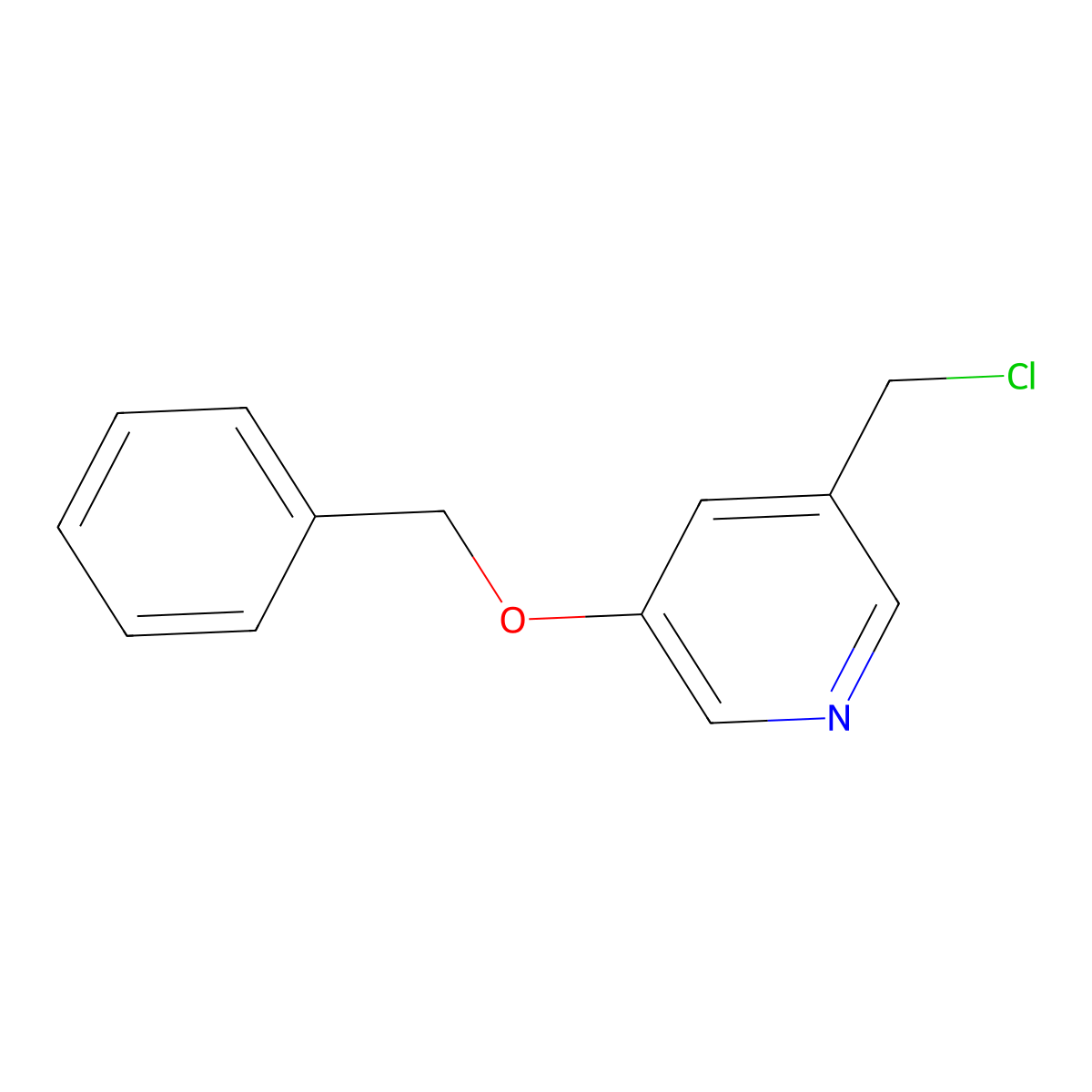 3-(Benzyloxy)-5-(chloromethyl)pyridine molecular structure, CAS 1260663-40-8
