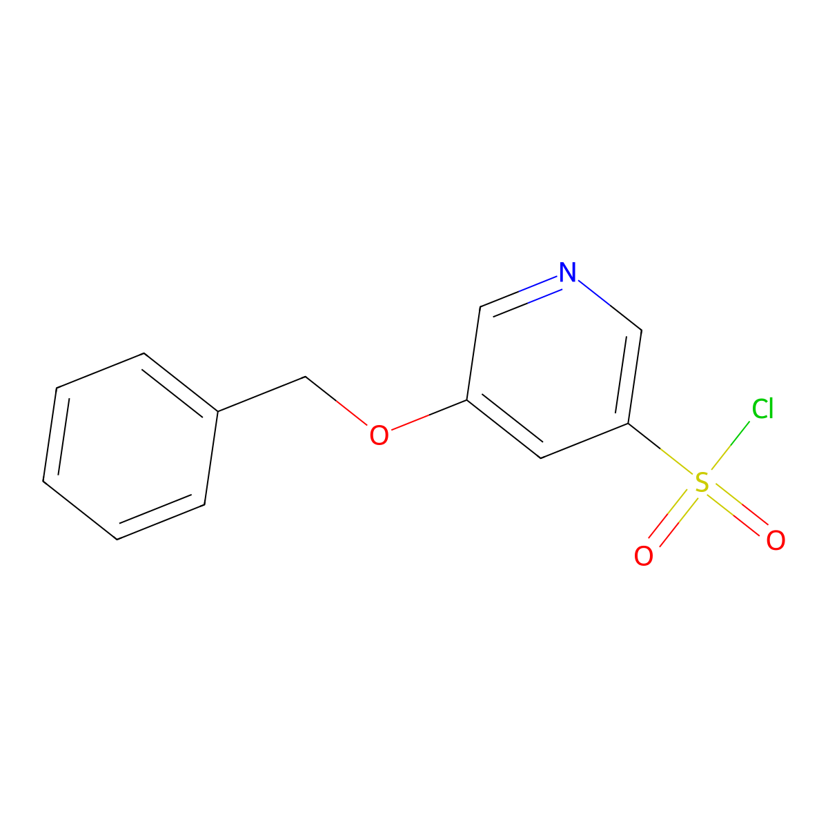 5-(Benzyloxy)pyridine-3-sulfonyl chloride molecular structure, CAS 1260663-42-0