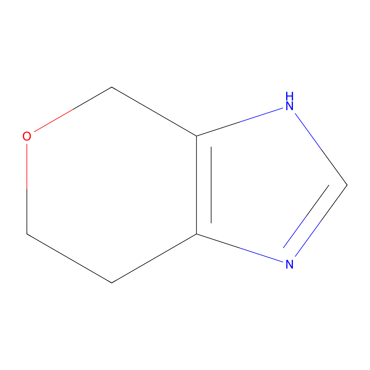 1H,4H,6H,7H-pyrano[3,4-d]imidazole molecular structure, CAS 1260663-65-7