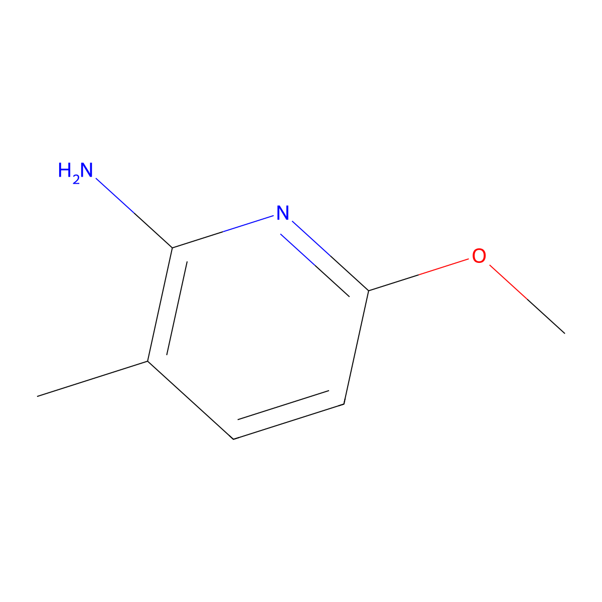 6-Methoxy-3-methylpyridin-2-amine molecular structure, CAS 1260663-81-7
