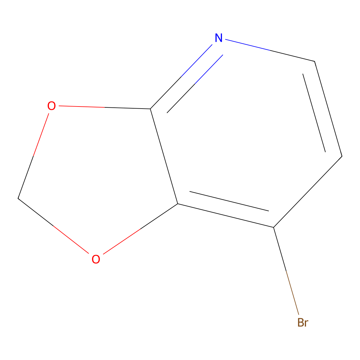 7-Bromo-2H-[1,3]dioxolo[4,5-B]pyridine molecular structure, CAS 1260663-83-9