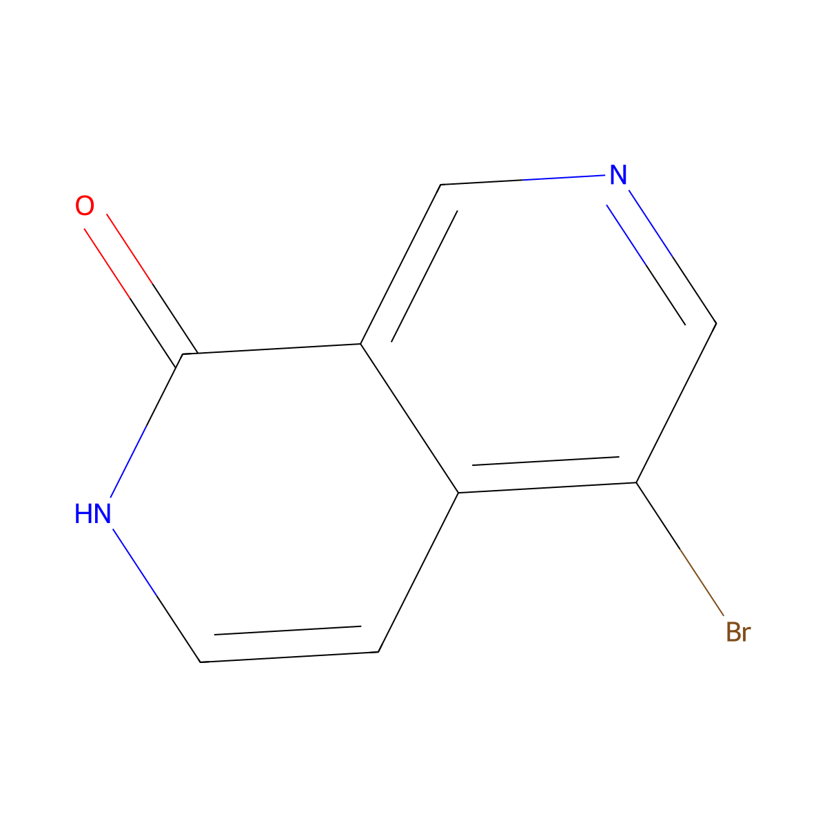 5-Bromo-1,2-dihydro-2,7-naphthyridin-1-one molecular structure, CAS 1260663-94-2