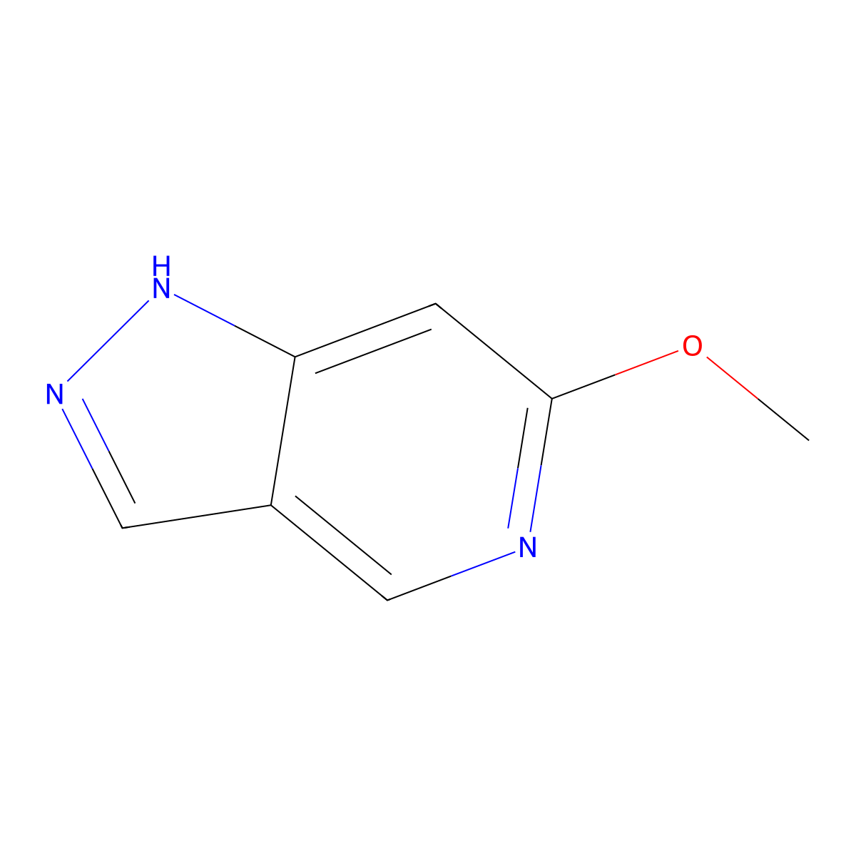 6-Methoxy-1H-pyrazolo[4,3-C]pyridine molecular structure, CAS 1260664-06-9
