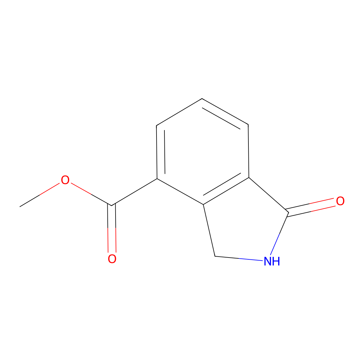 Methyl 1-oxoisoindoline-4-carboxylate molecular structure, CAS 1260664-40-1