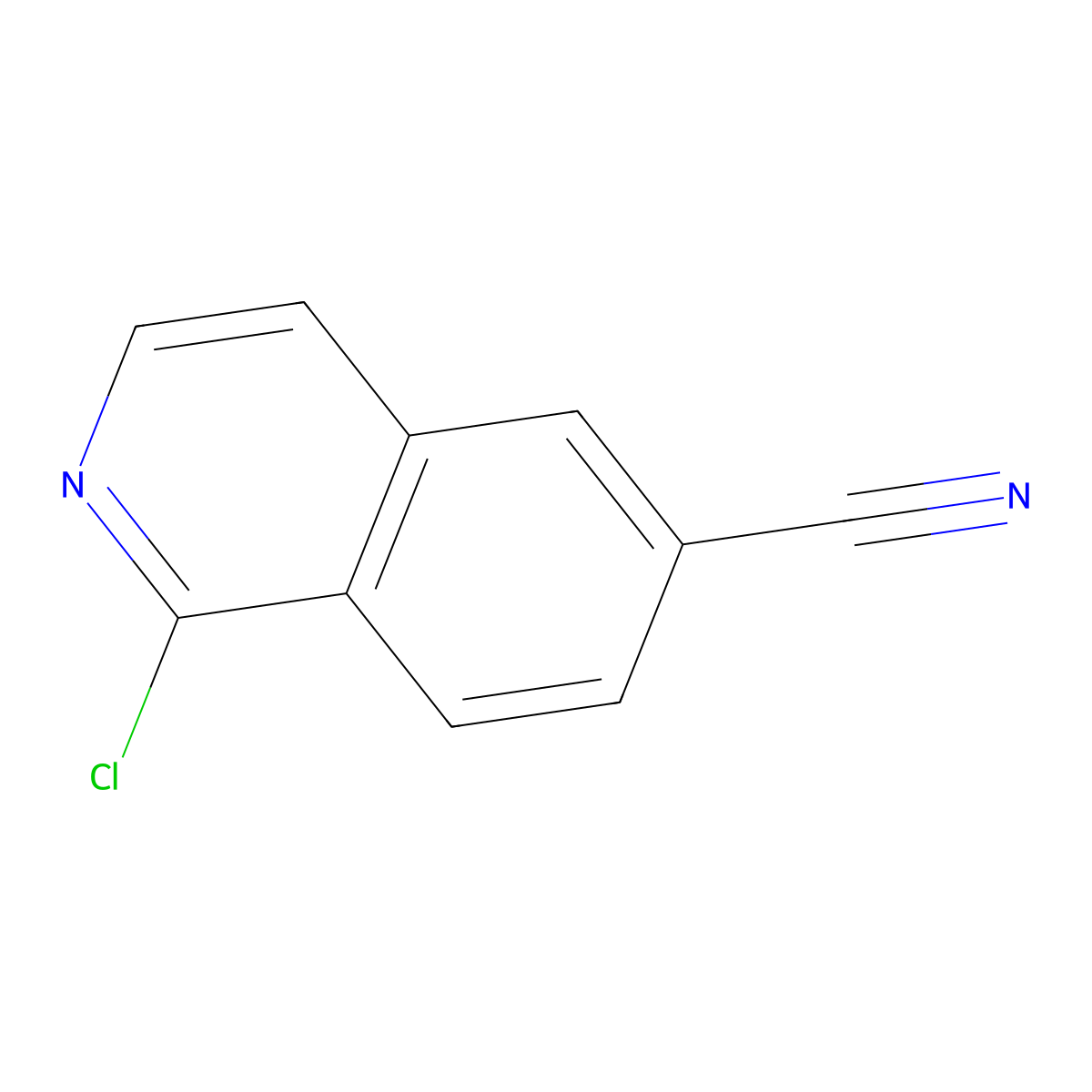 1-Chloroisoquinoline-6-carbonitrile molecular structure, CAS 1260664-41-2