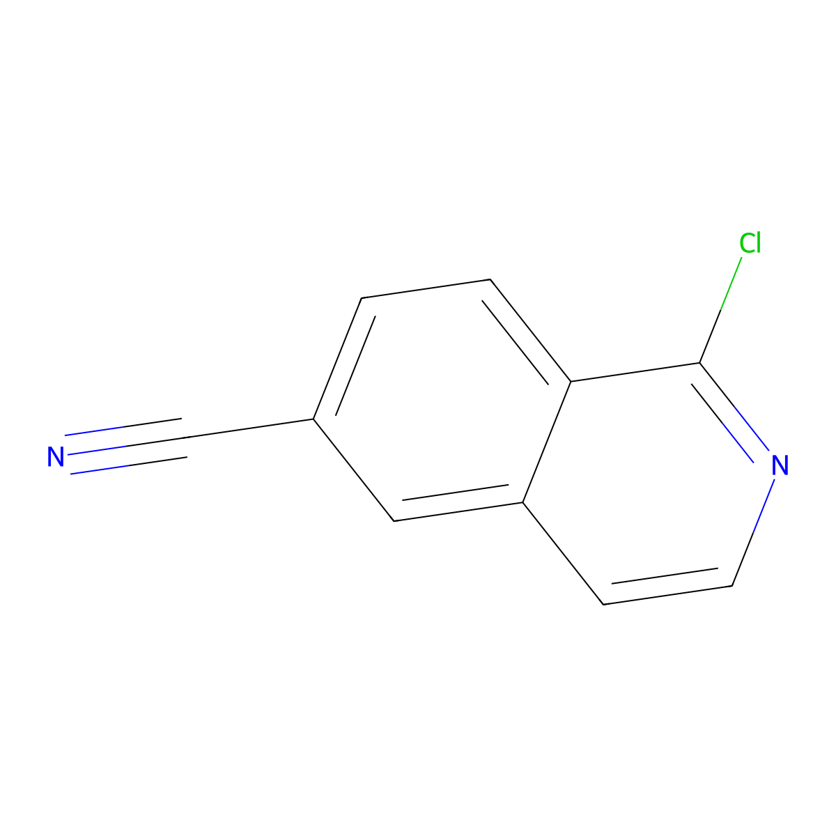 1-Chloroisoquinoline-6-carbonitrile molecular structure, CAS 1260664-41-2