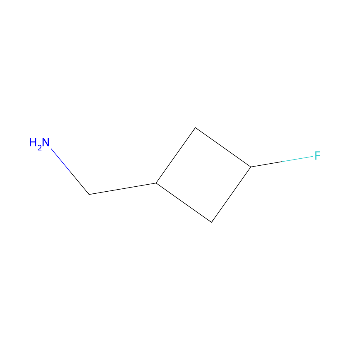 (3-Fluorocyclobutyl)methanamine molecular structure, CAS 1260664-80-9
