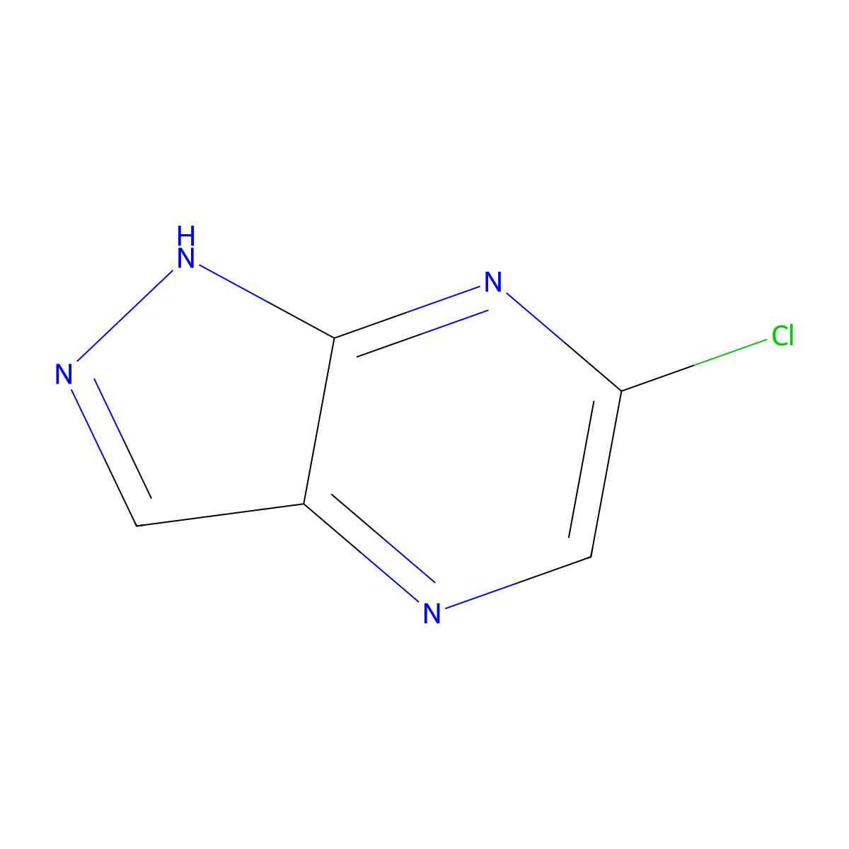 6-Chloro-1H-pyrazolo[3,4-b]pyrazine molecular structure, CAS 1260664-81-0