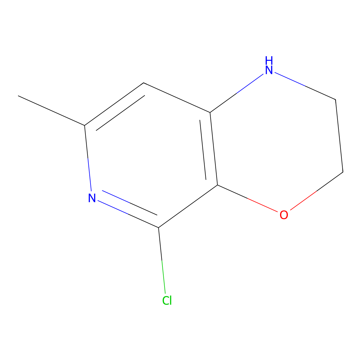 5-Chloro-7-methyl-2,3-dihydro-1H-pyrido[3,4-B][1,4]oxazine molecular structure, CAS 1260665-05-1