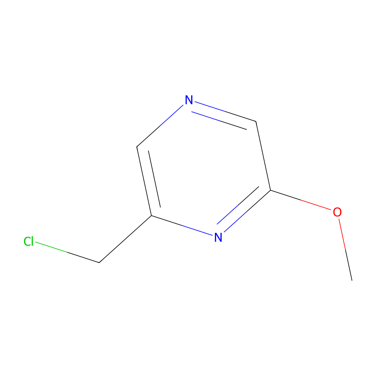 2-(Chloromethyl)-6-methoxypyrazine molecular structure, CAS 1260665-50-6