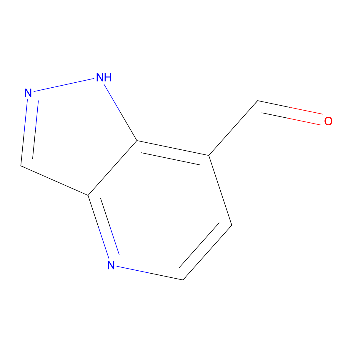 1H-Pyrazolo[4,3-b]pyridine-7-carbaldehyde molecular structure, CAS 1260665-51-7