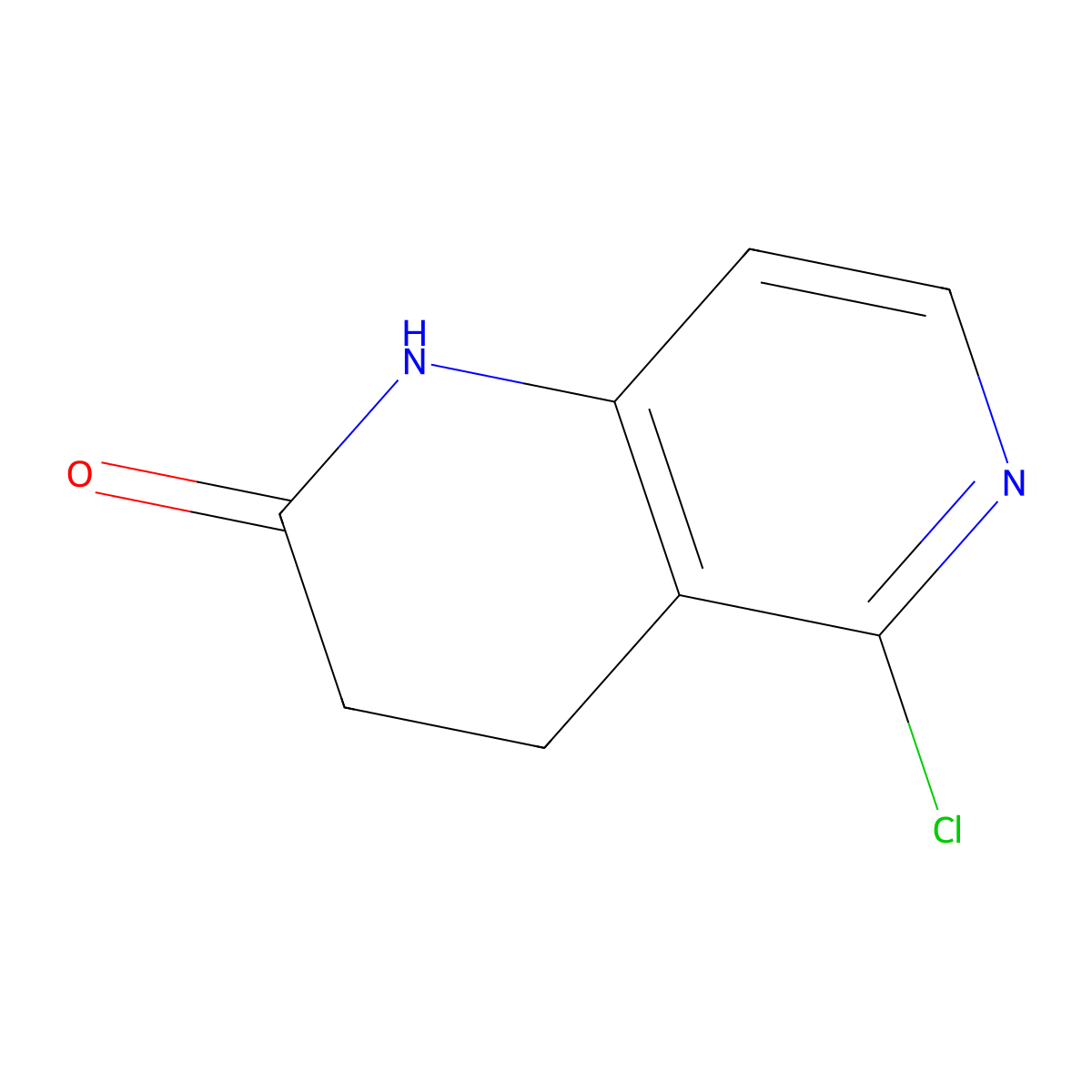 5-Chloro-3,4-dihydro-1,6-naphthyridin-2(1H)-one molecular structure, CAS 1260665-82-4