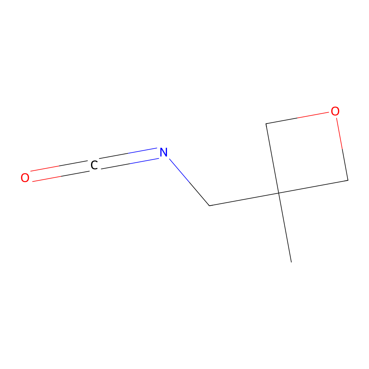 3-(Isocyanatomethyl)-3-methyloxetane molecular structure, CAS 1260665-88-0