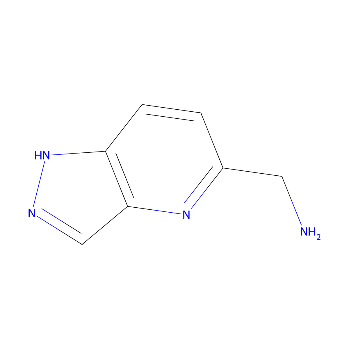 (1H-Pyrazolo[4,3-b]pyridin-5-yl)methanamine molecular structure, CAS 1260666-18-9