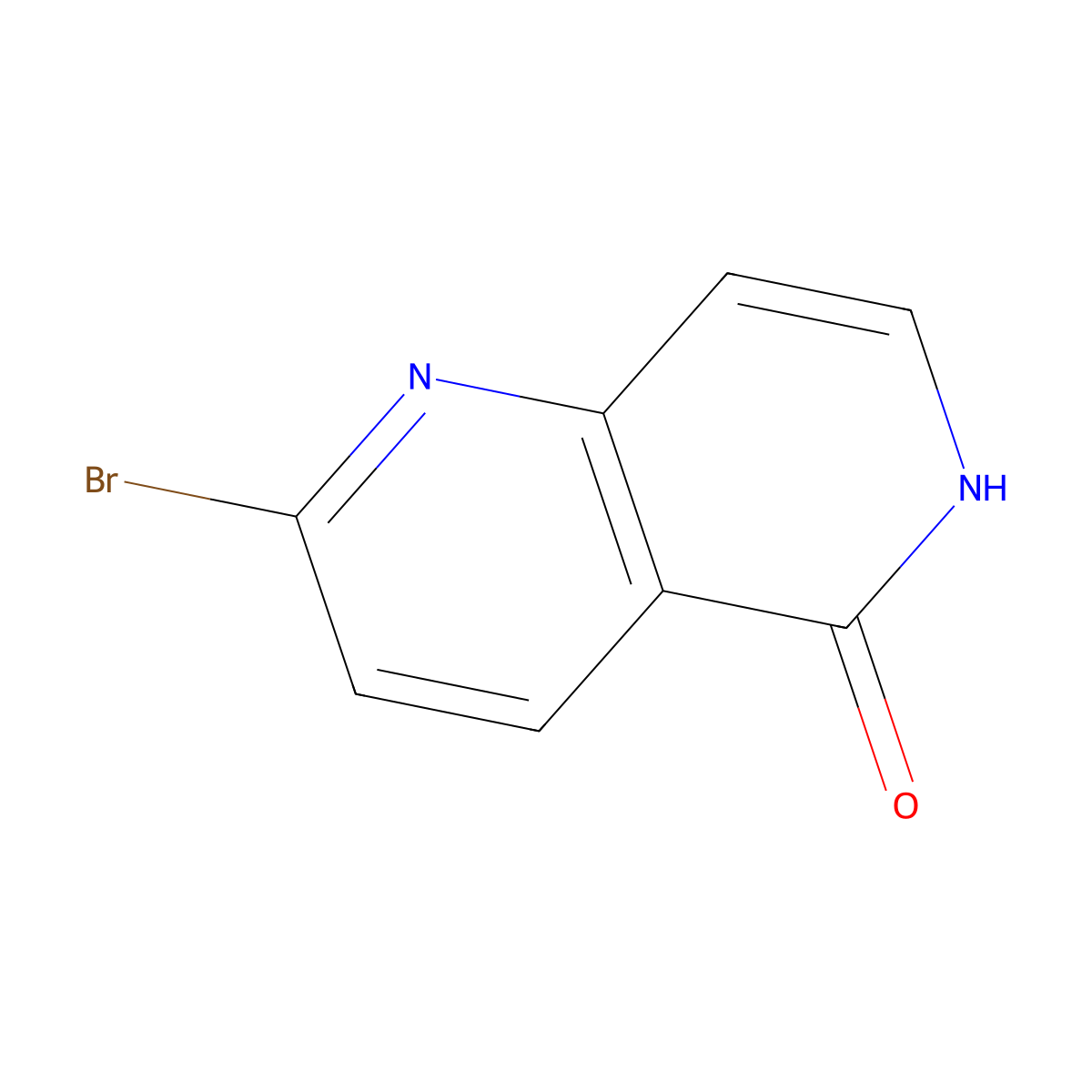 2-Bromo-1,6-naphthyridin-5(6H)-one molecular structure, CAS 1260666-22-5