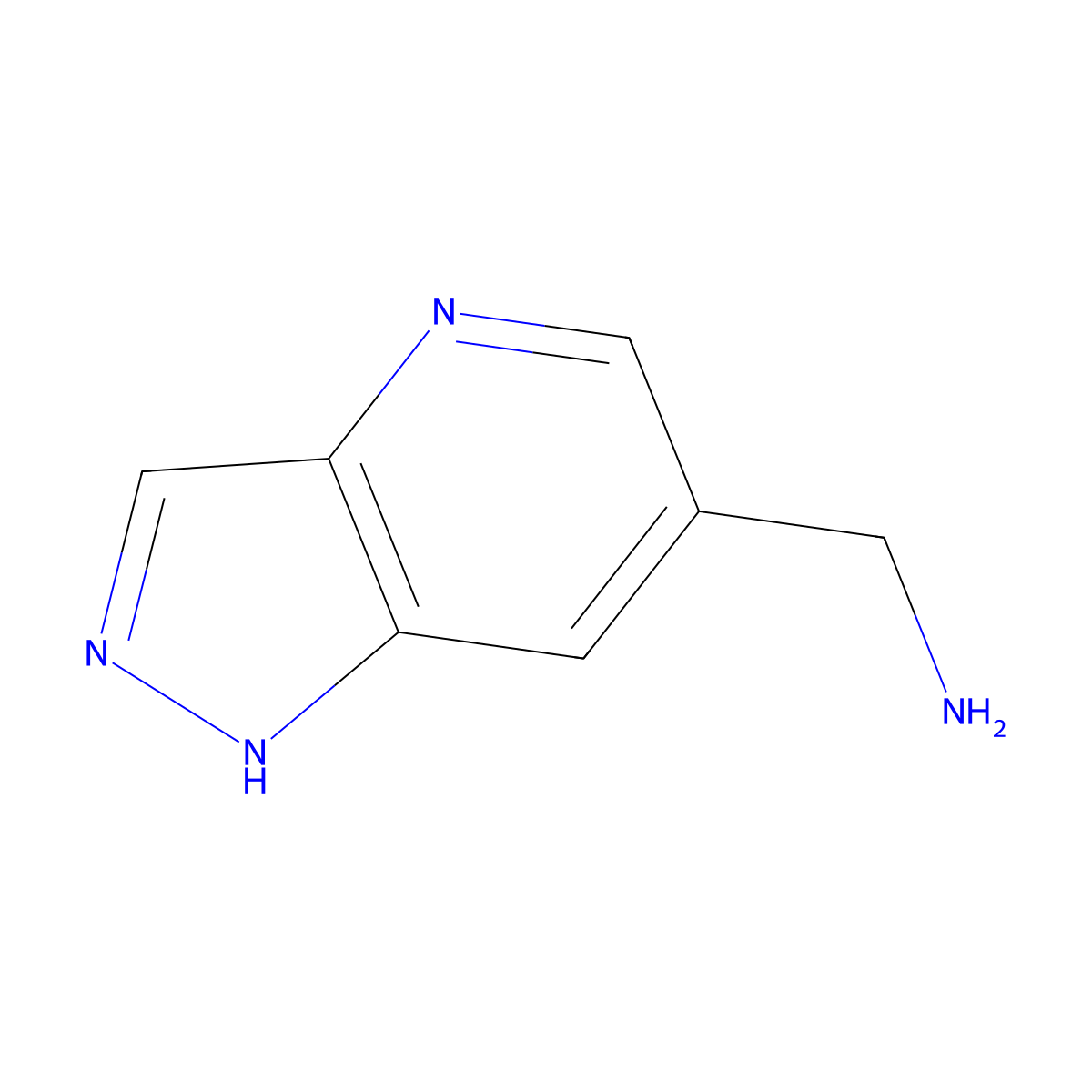 (1H-Pyrazolo[4,3-b]pyridin-6-yl)methanamine molecular structure, CAS 1260666-23-6