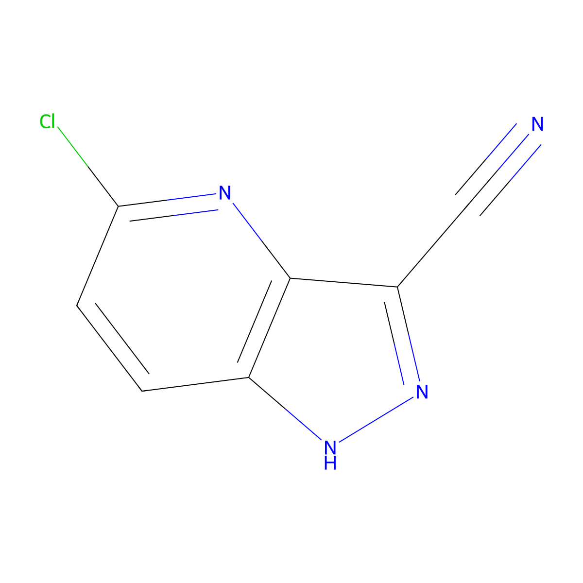 5-Chloro-1H-pyrazolo[4,3-B]pyridine-3-carbonitrile molecular structure, CAS 1260666-38-3