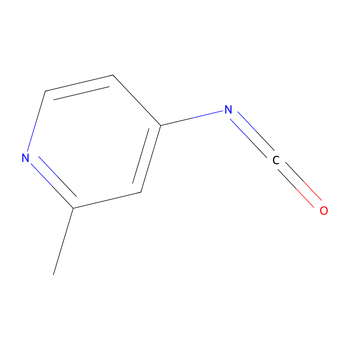 4-Isocyanato-2-methylpyridine molecular structure, CAS 1260666-53-2