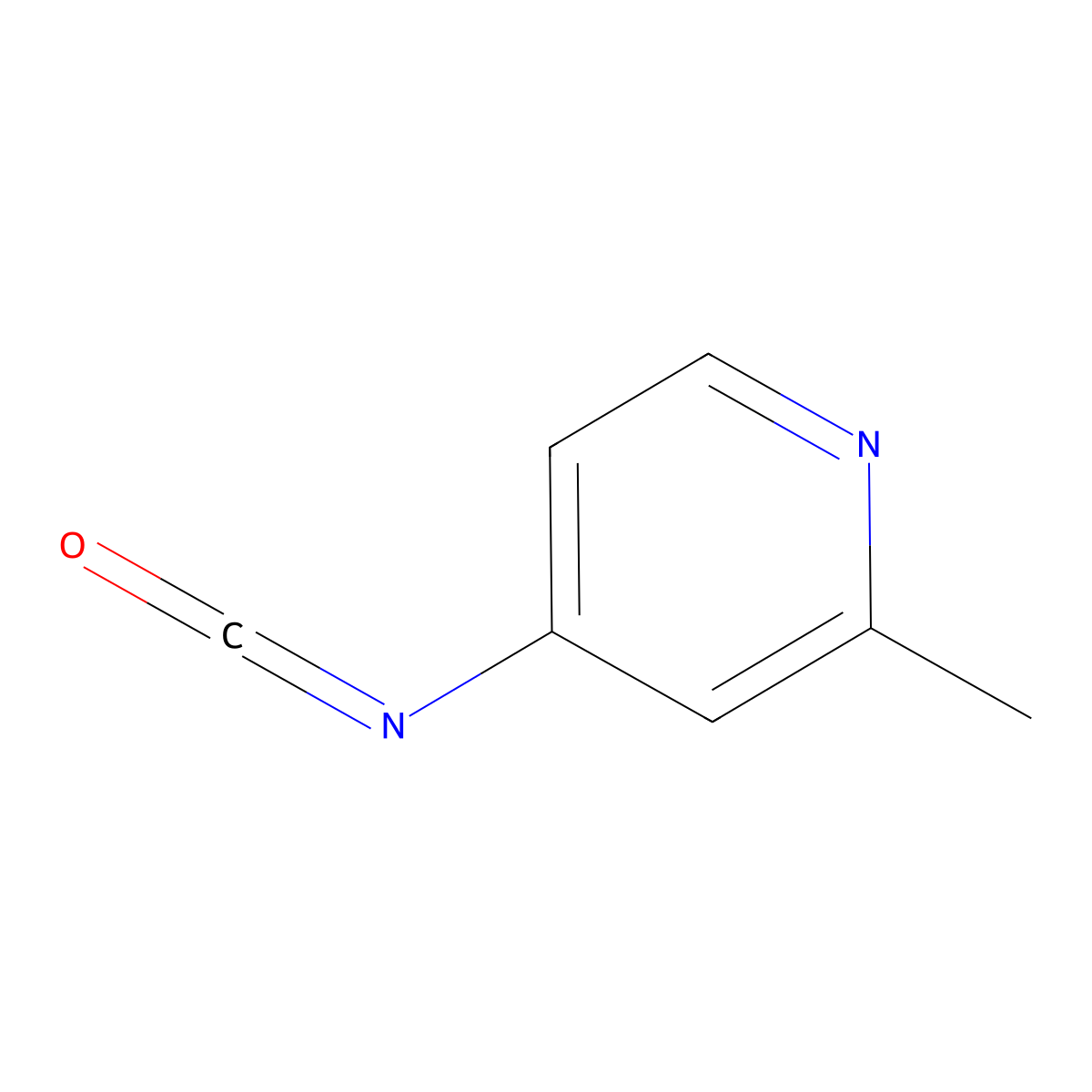 4-Isocyanato-2-methylpyridine molecular structure, CAS 1260666-53-2