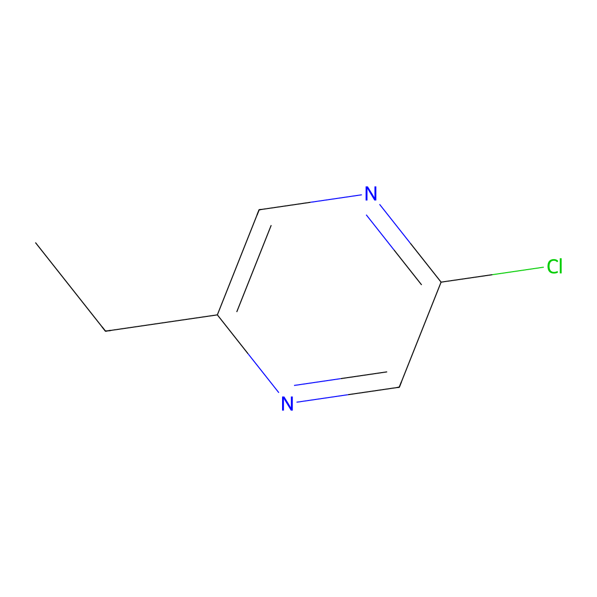 2-Chloro-5-ethylpyrazine molecular structure, CAS 1260666-57-6