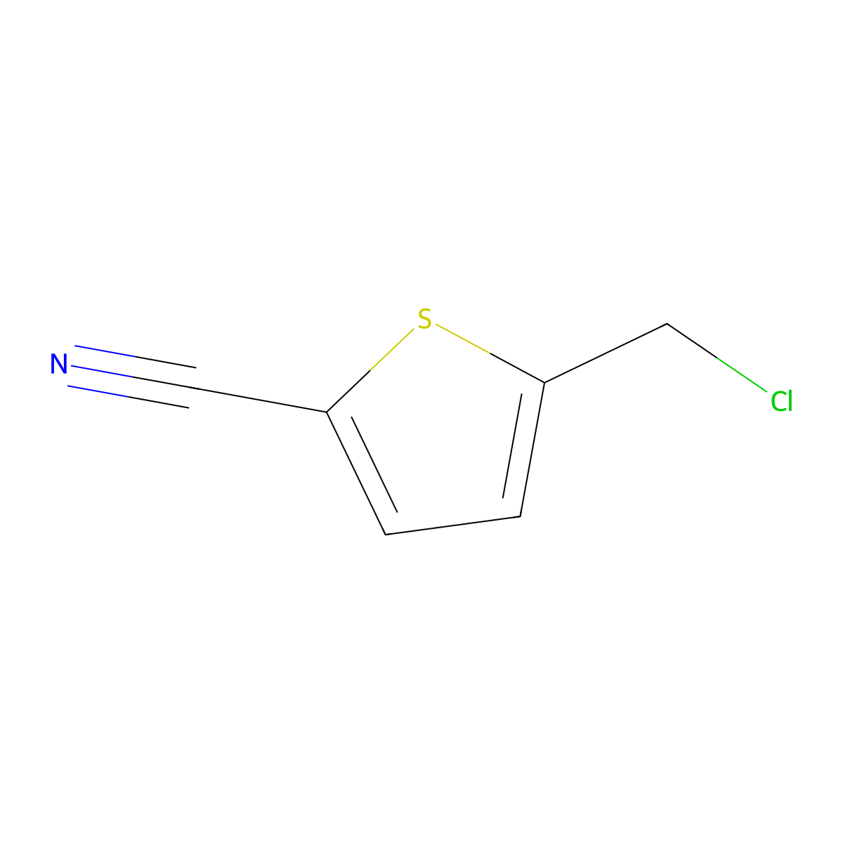 5-(Chloromethyl)thiophene-2-carbonitrile molecular structure, CAS 1260667-25-1