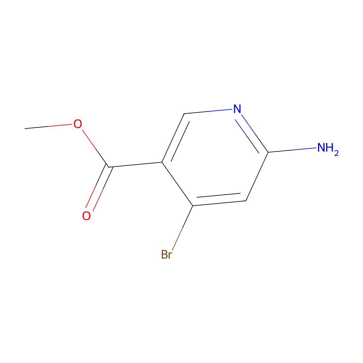 Methyl 6-amino-4-bromonicotinate molecular structure, CAS 1260667-30-8