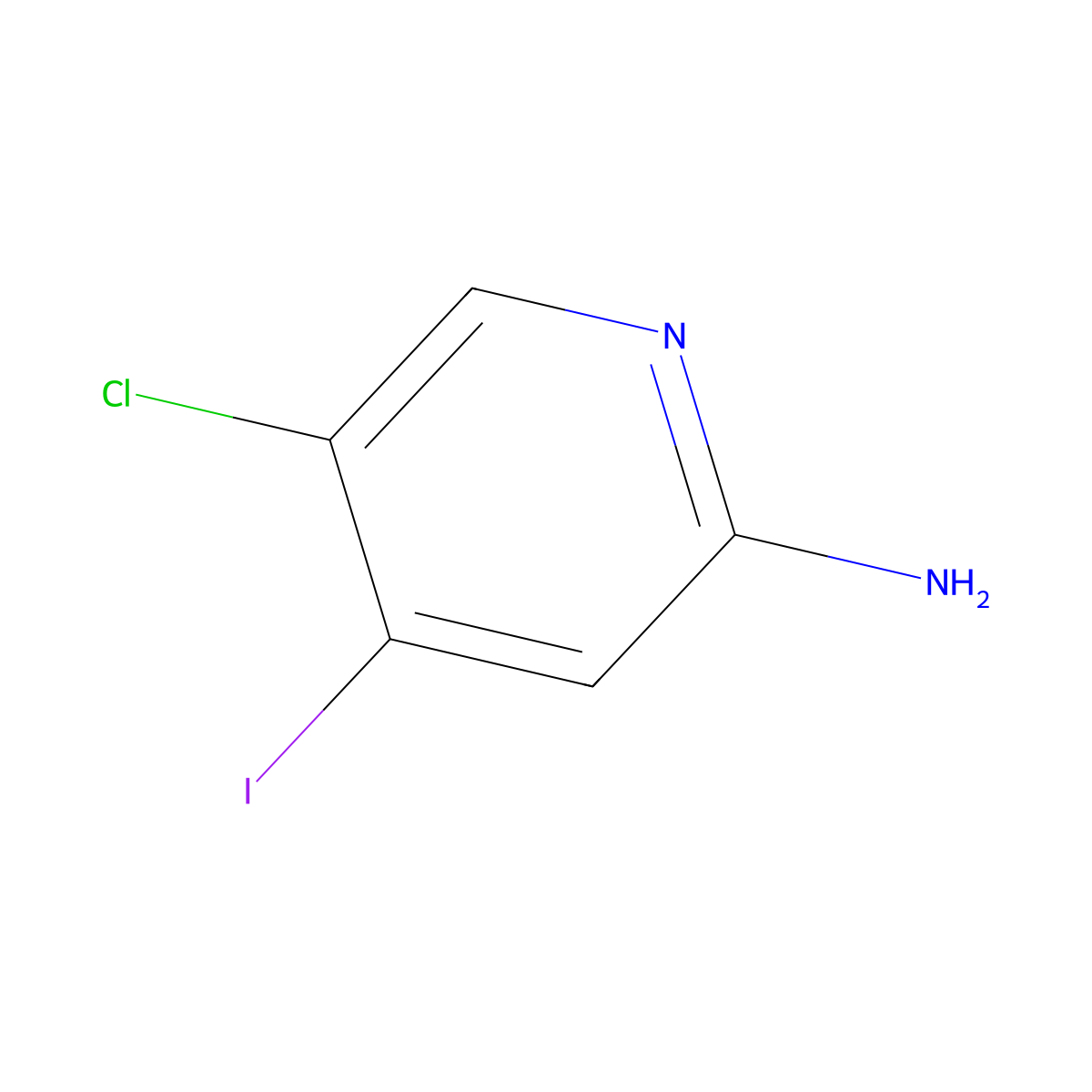 5-Chloro-4-iodo-2-pyridinamine molecular structure, CAS 1260667-65-9