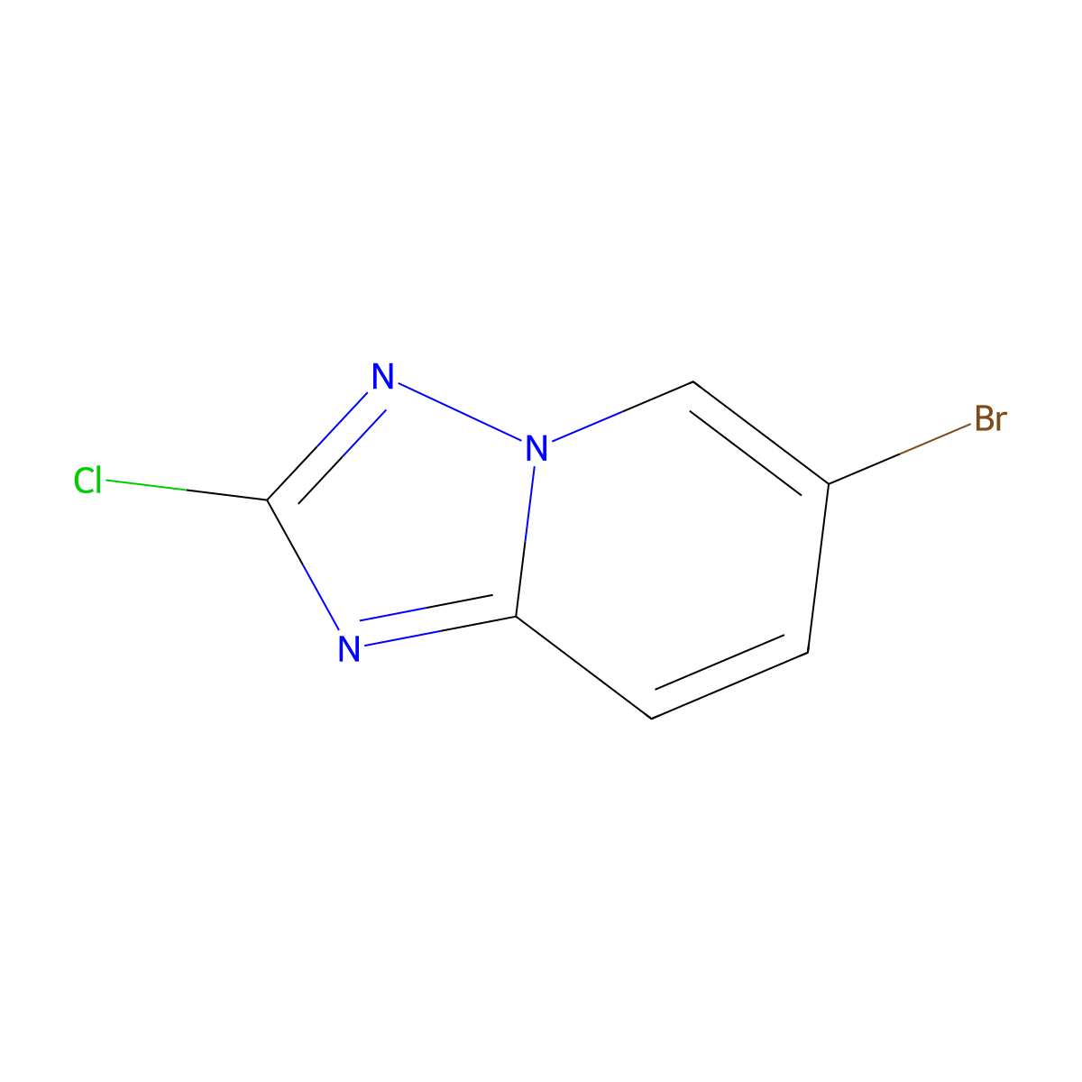 6-Bromo-2-chloro-[1,2,4]triazolo[1,5-a]pyridine molecular structure, CAS 1260667-73-9