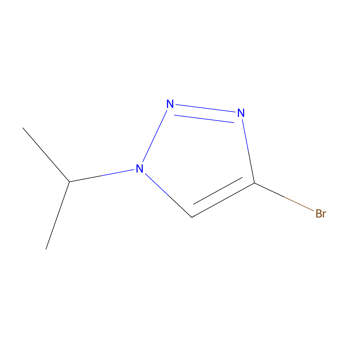 4-Bromo-1-(propan-2-yl)-1H-1,2,3-triazole molecular structure, CAS 1260667-92-2