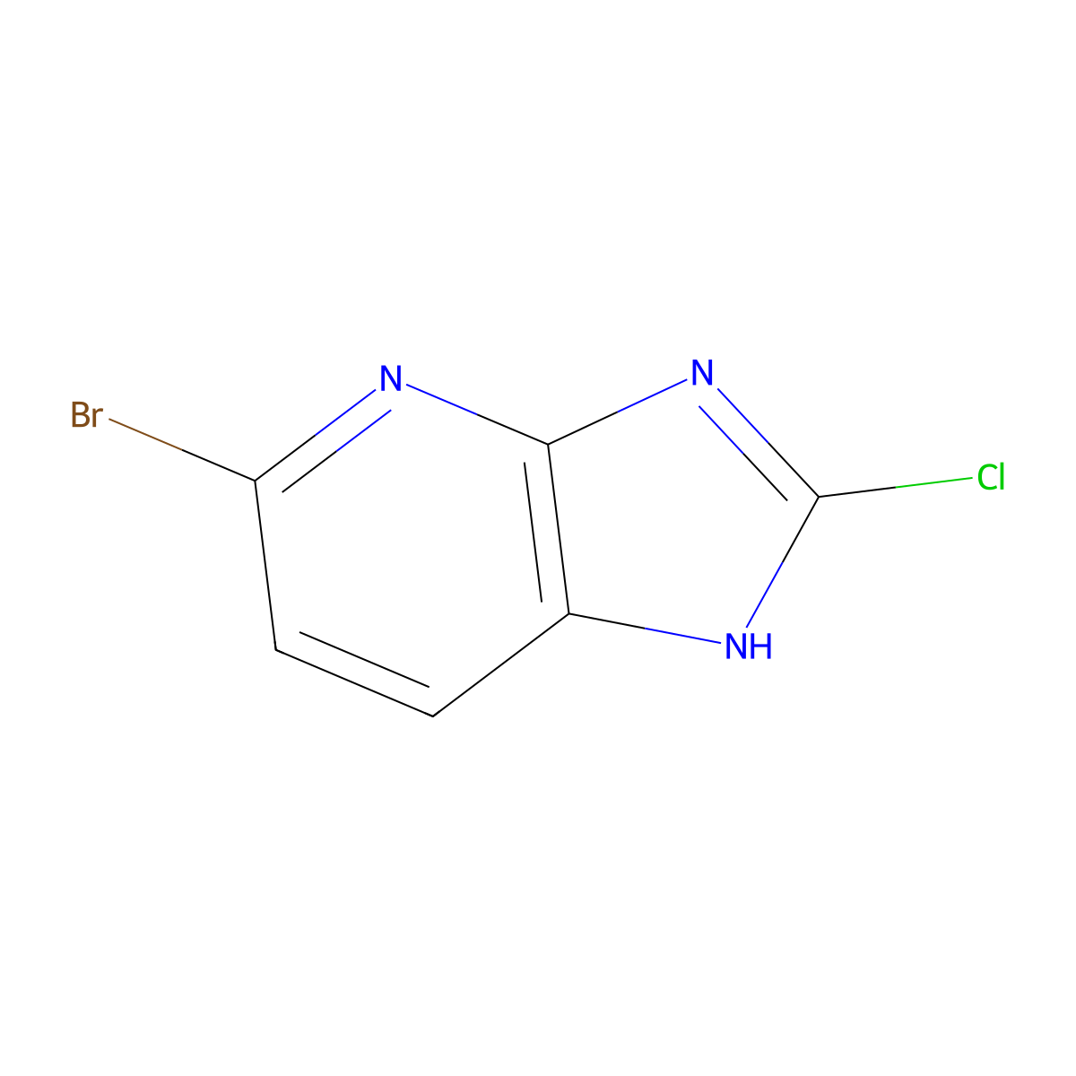 5-Bromo-2-chloro-3H-imidazo[4,5-b]pyridine molecular structure, CAS 1260669-88-2