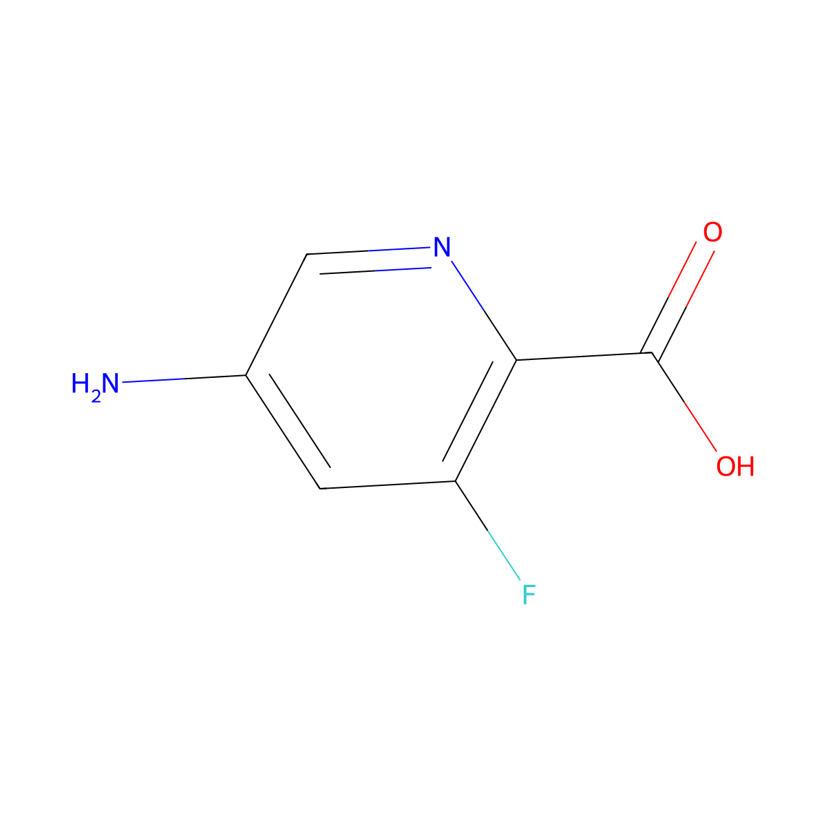 5-Amino-3-fluoropicolinic acid molecular structure, CAS 1260669-97-3