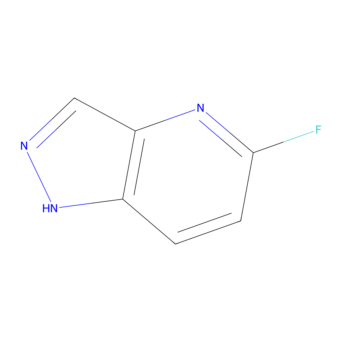 5-Fluoro-1H-pyrazolo[4,3-B]pyridine molecular structure, CAS 1260670-02-7