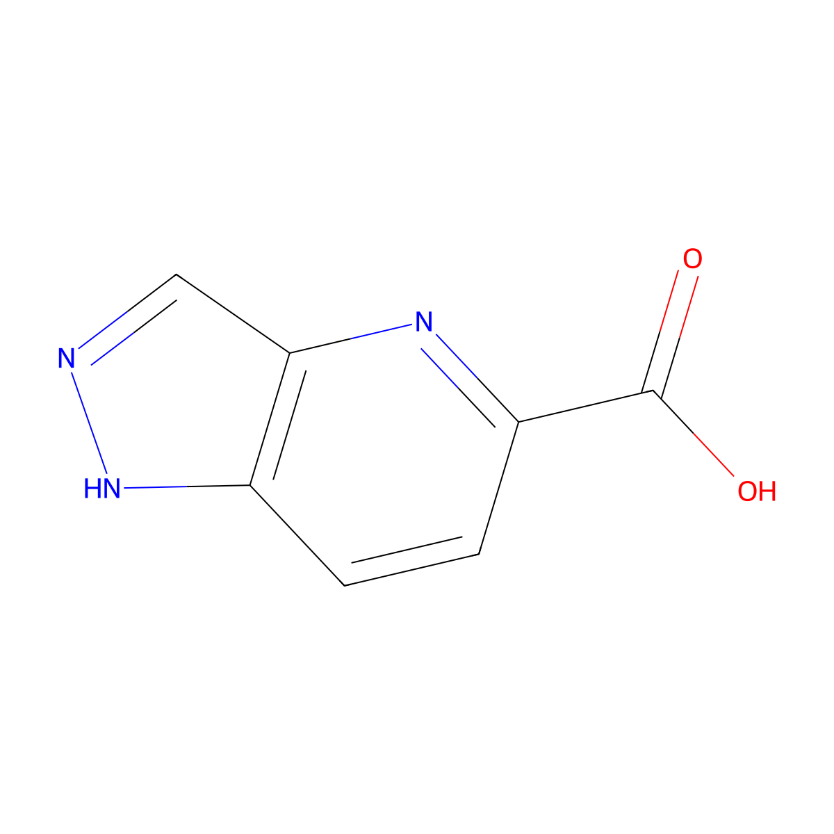 1H-Pyrazolo[4,3-b]pyridine-5-carboxylic acid molecular structure, CAS 1260670-03-8