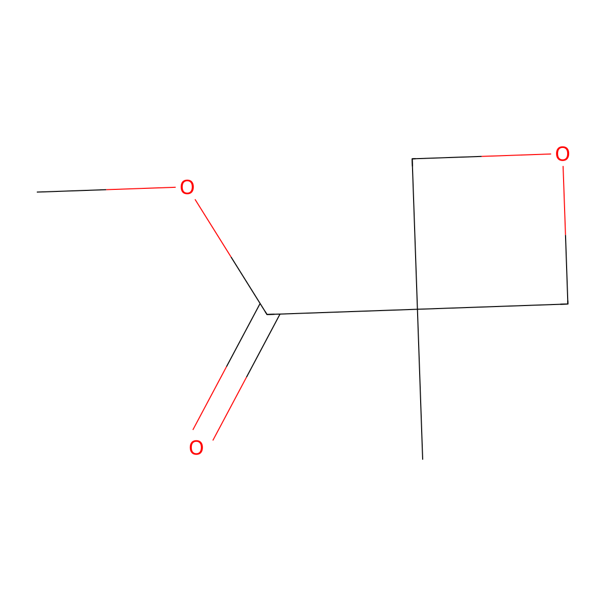 Methyl 3-methyloxetane-3-carboxylate molecular structure, CAS 1260670-18-5
