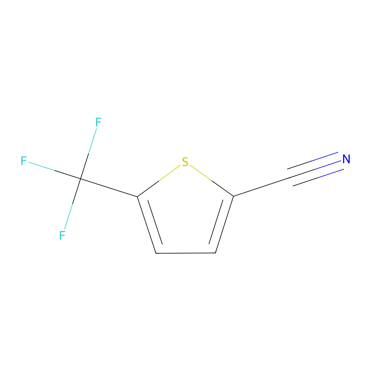 5-(Trifluoromethyl)thiophene-2-carbonitrile molecular structure, CAS 1260670-70-9