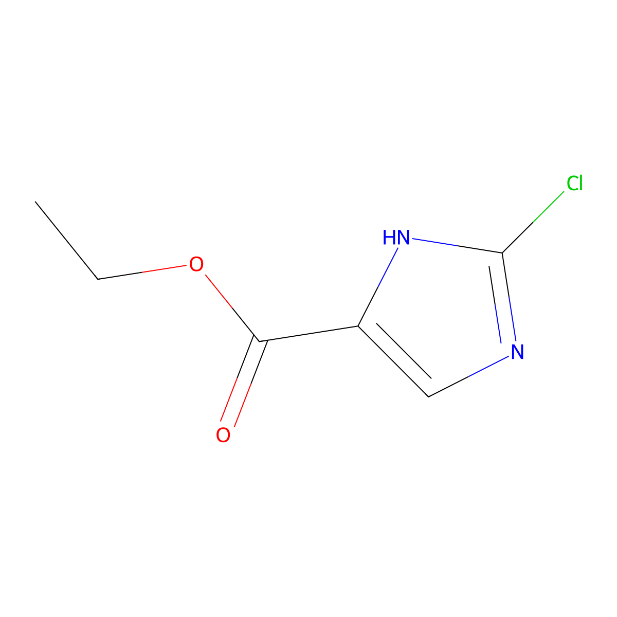 ethyl 2-chloro-1H-imidazole-5-carboxylate molecular structure, CAS 1260670-74-3