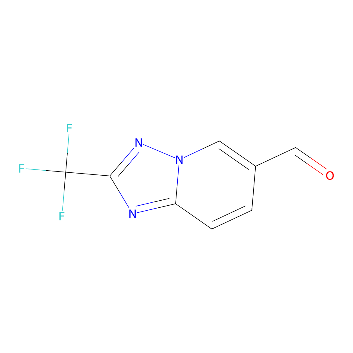 2-(Trifluoromethyl)-[1,2,4]triazolo[1,5-a]pyridine-6-carbaldehyde molecular structure, CAS 1260670-78-7