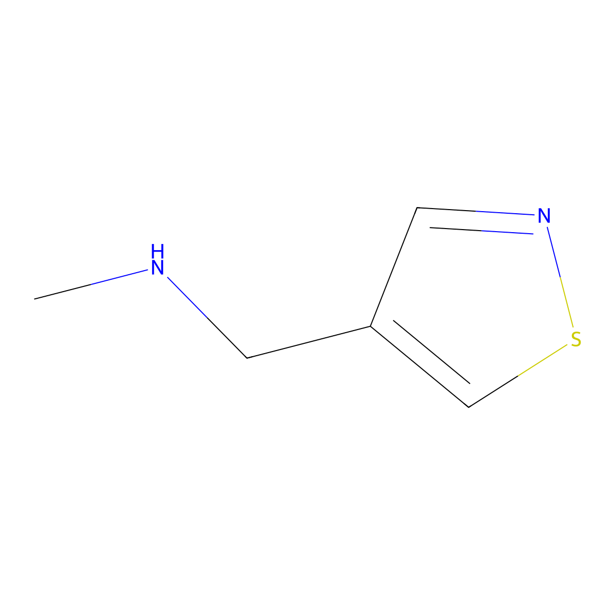 Isothiazol-4-ylmethyl-methyl-amine molecular structure, CAS 1260671-08-6