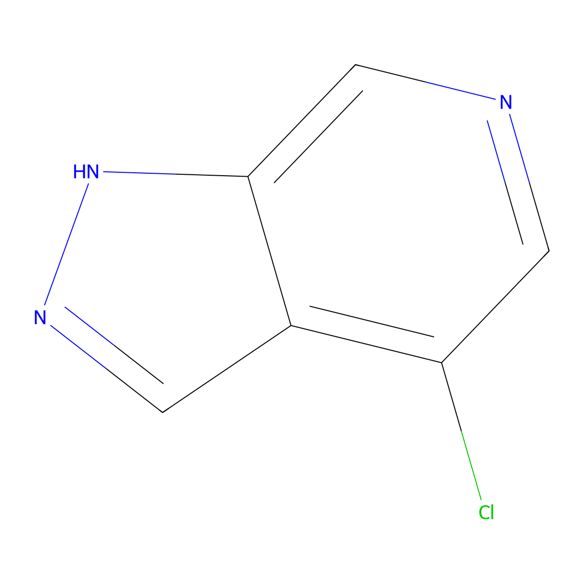 4-Chloro-1H-pyrazolo[3,4-c]pyridine molecular structure, CAS 1260671-36-0