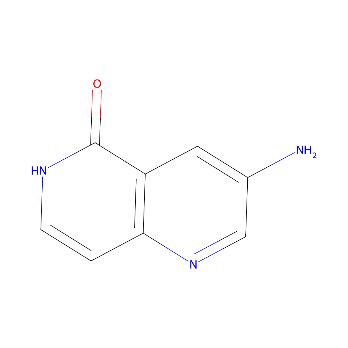 3-Amino-1,6-naphthyridin-5-OL molecular structure, CAS 1260671-38-2