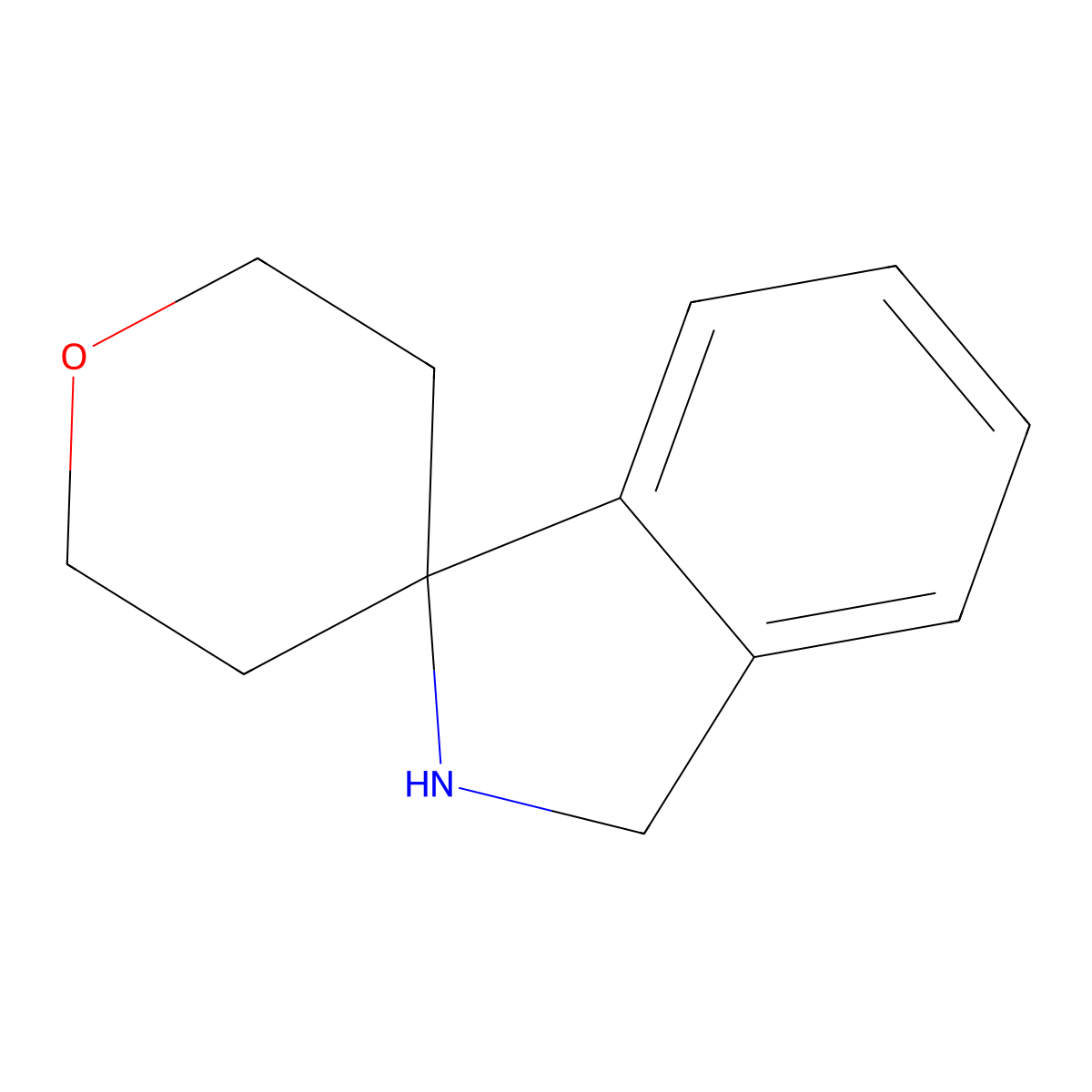 2,3-Dihydrospiro[isoindole-1,4'-oxane] molecular structure, CAS 1260671-43-9