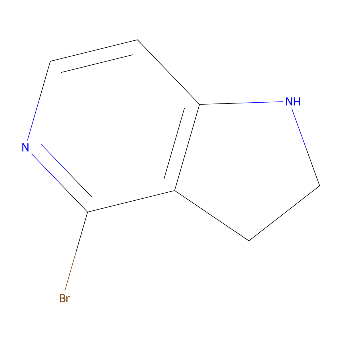 4-Bromo-2,3-dihydro-1H-pyrrolo[3,2-C]pyridine molecular structure, CAS 1260671-66-6