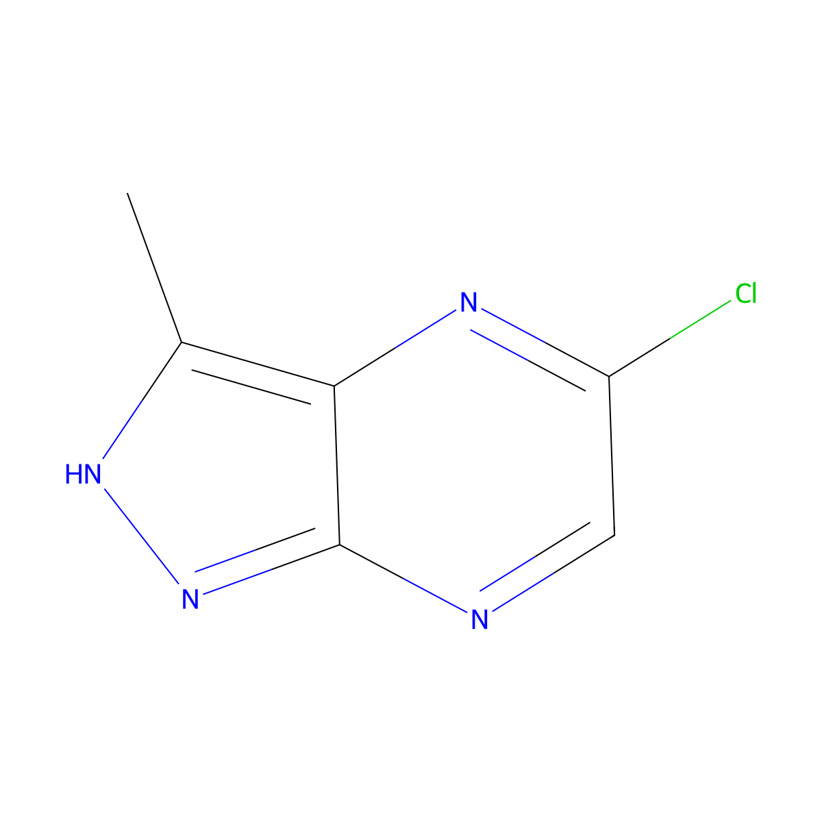 5-Chloro-3-methyl-1H-pyrazolo[3,4-B]pyrazine molecular structure, CAS 1260672-00-1
