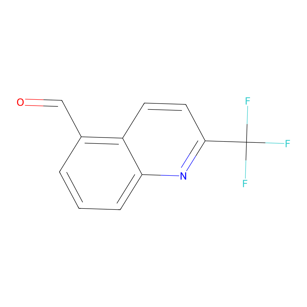2-(Trifluoromethyl)quinoline-5-carbaldehyde molecular structure, CAS 1260672-09-0