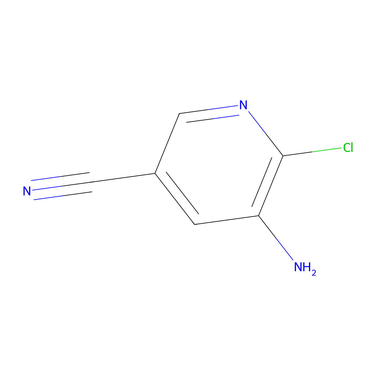 5-Amino-6-chloropyridine-3-carbonitrile molecular structure, CAS 1260672-23-8