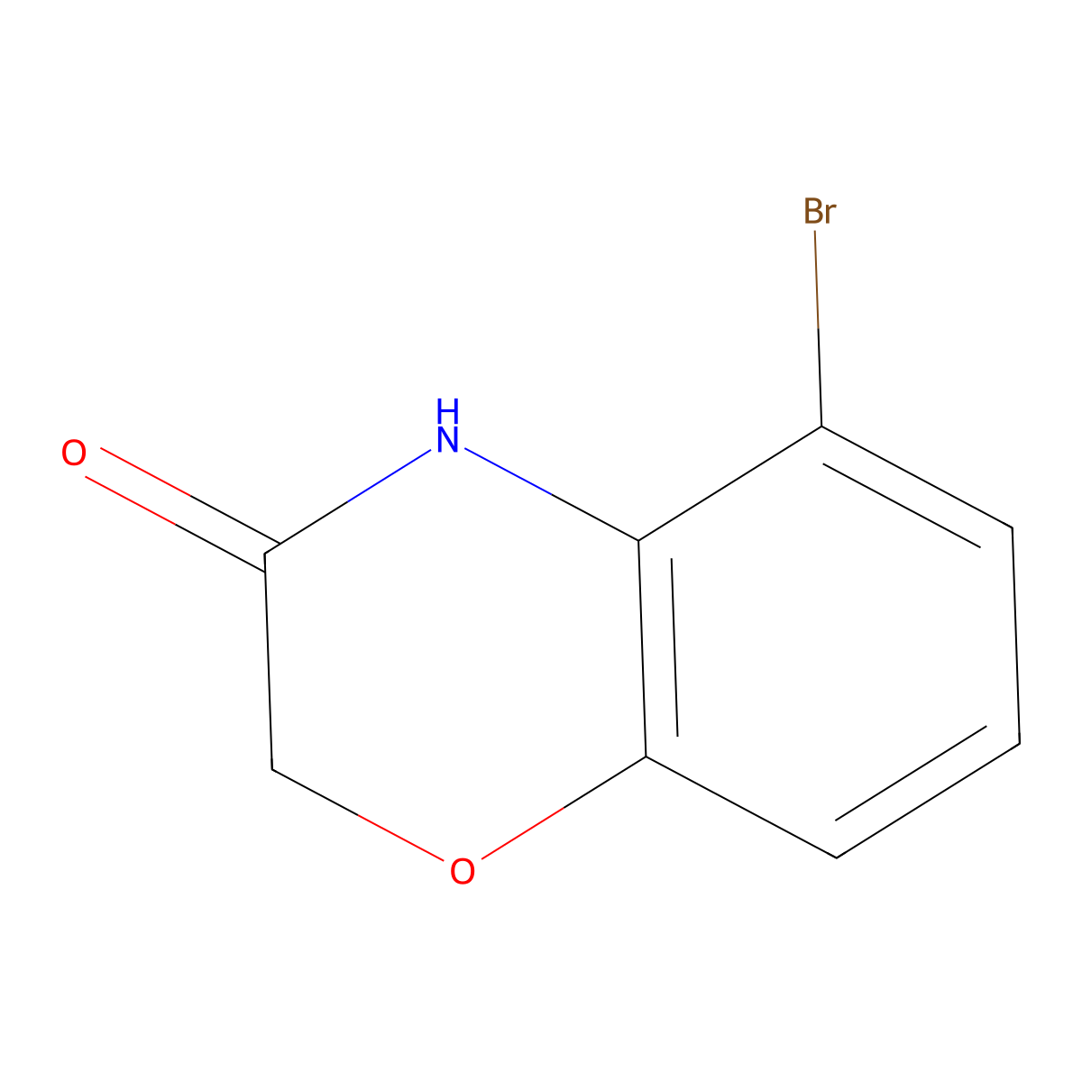 5-Bromo-2H-benzo[B][1,4]oxazin-3(4H)-one molecular structure, CAS 1260672-39-6