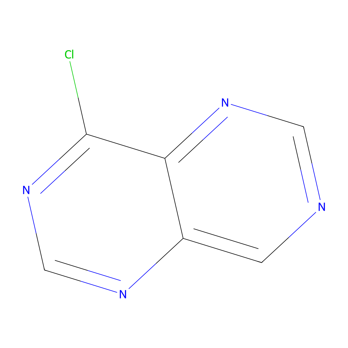 4-Chloropyrimido[5,4-d]pyrimidine molecular structure, CAS 1260672-48-7
