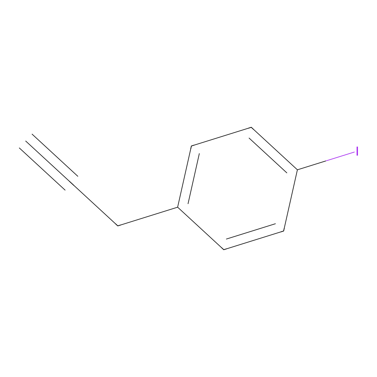 1-Iodo-4-(prop-2-YN-1-YL)benzene molecular structure, CAS 1260672-52-3