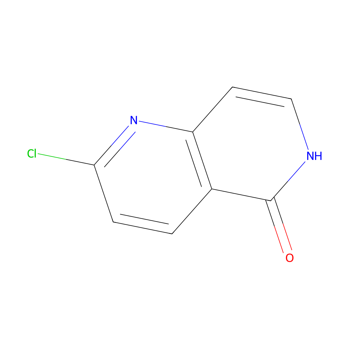 2-Chloro-1,6-naphthyridin-5-ol molecular structure, CAS 1260672-66-9